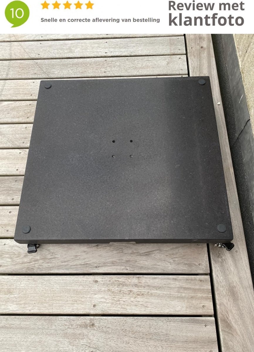 Zware Parasolvoet Outdoor Living met wielen | 90 Kilo