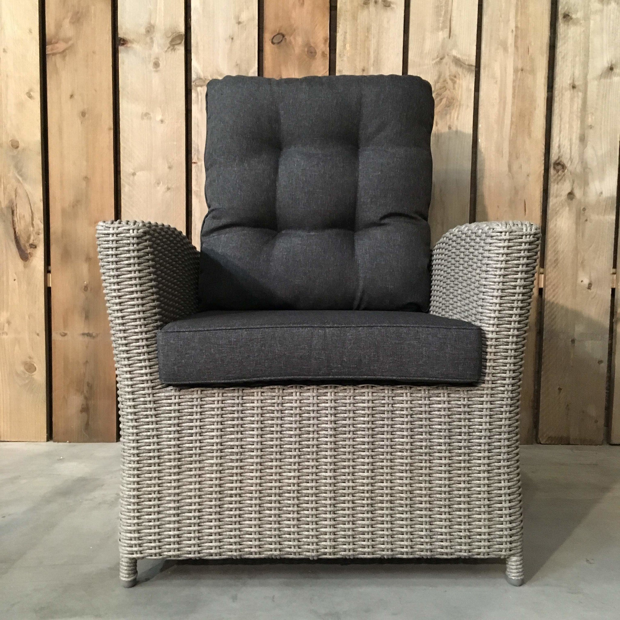 Loungeset / Sofaset Canberry Blended Grey voor 5 personen | met verstelbare rugleuning