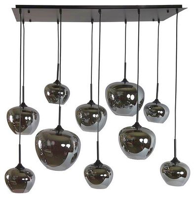 Hanglamp Galaxy Zwart Rond - 10 lampen - E27 1083532