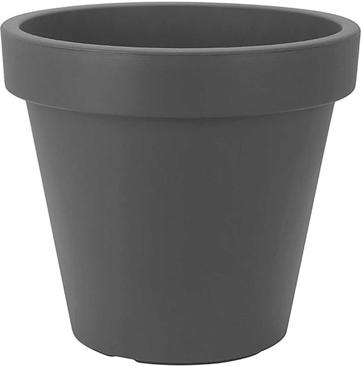 Set van 2 stuks Kunststof Bloempot Antraciet Ø48 cm - Dubbelwandig - Hoogte 43 cm