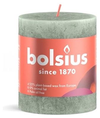 Bolsius Stompkaars Jade Green - Ø68 mm - Hoogte 8 cm - Groen - 35 Branduren 1084083