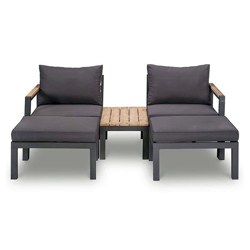 4-persoons Loungeset Firenza tete a tete | Incl. acacia houten tafel