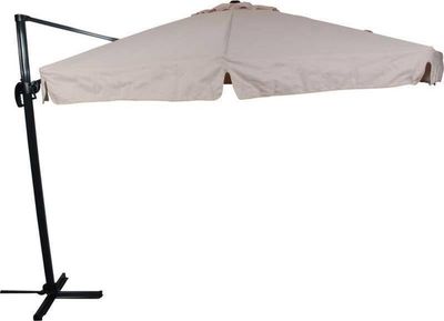 Zweefparasol Virgo Ecru Ø350 cm - inclusief zware parasolvoet 1082762