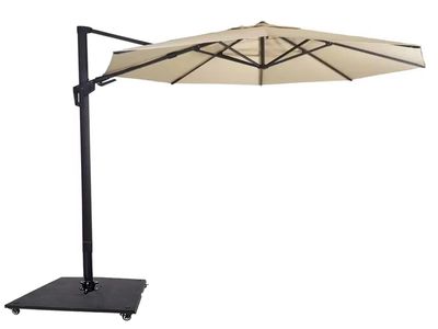 Zweefparasol VirgoFlex Ecru Ø350 cm - inclusief zware parasolvoet 1082774