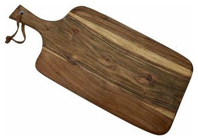 Luxe Acacia Houten Serveer & Hapjes Plank - 2-pack Paddlevorm 42/17x17x1.5cm 1081291