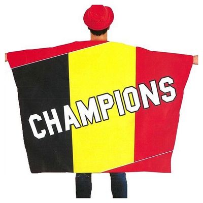 Rode duivels - Belgische cape - Champions - Belgische vlag 1080982