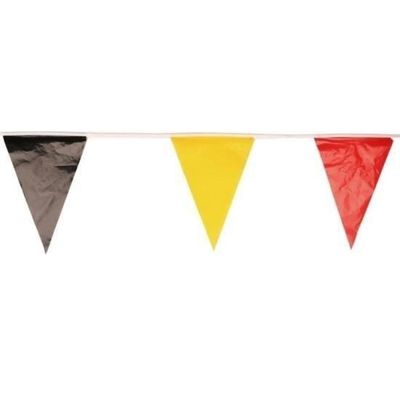 Vlaggenlijn België 10 meter - Punt - Zwart-Geel-Rood 1080984