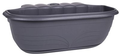 Balkon Plantenbak - Antraciet - 10Ltr - 51 x 20 x 18 cm - Kunstof 1080915