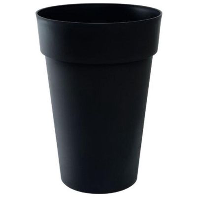 Bloempot Toscane rond - Ø46 cm - Antraciet - 67 Liter - 46 x 65 cm 1080902