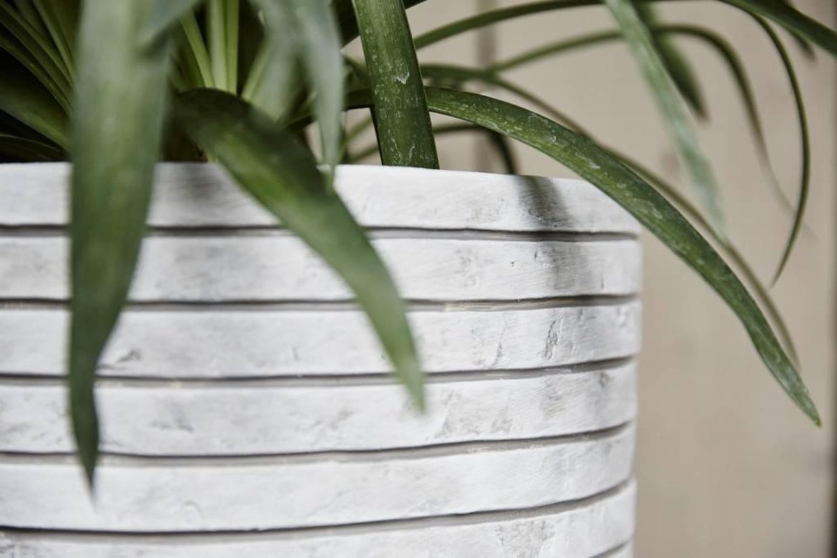 Capi Europe - Bloempot bol Row NL KRWI933 - 43 x 41 cm - Ivoor - Opening Ø35 cm