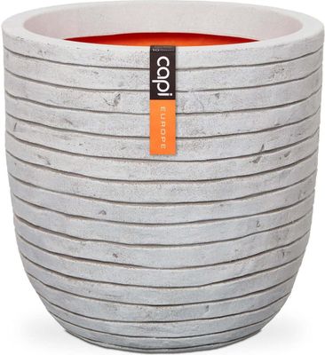 Capi Europe - Bloempot bol Row NL KRWI933 - 43 x 41 cm - Ivoor - Opening Ø35 cm 1091030
