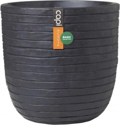 Capi Europe - Bloempot Urban Smooth Zwart Ø35 cm - Hoogte 34 cm 1085808