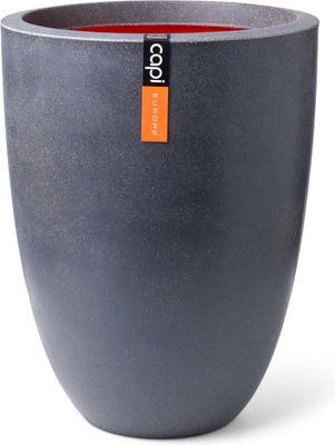 Capi Europe - Vaas elegant laag Smooth NL - 36 x 48 cm - Donkergrijs - Opening Ø27 cm 1090907