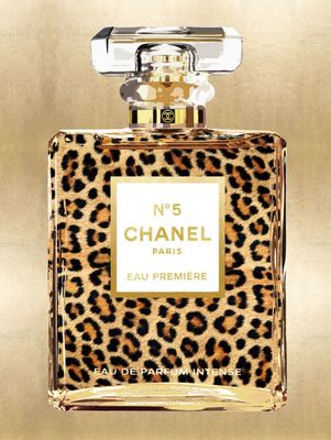 Glasschilderij Chanel Parfum Luiaard 60 x 80 cm 1090342