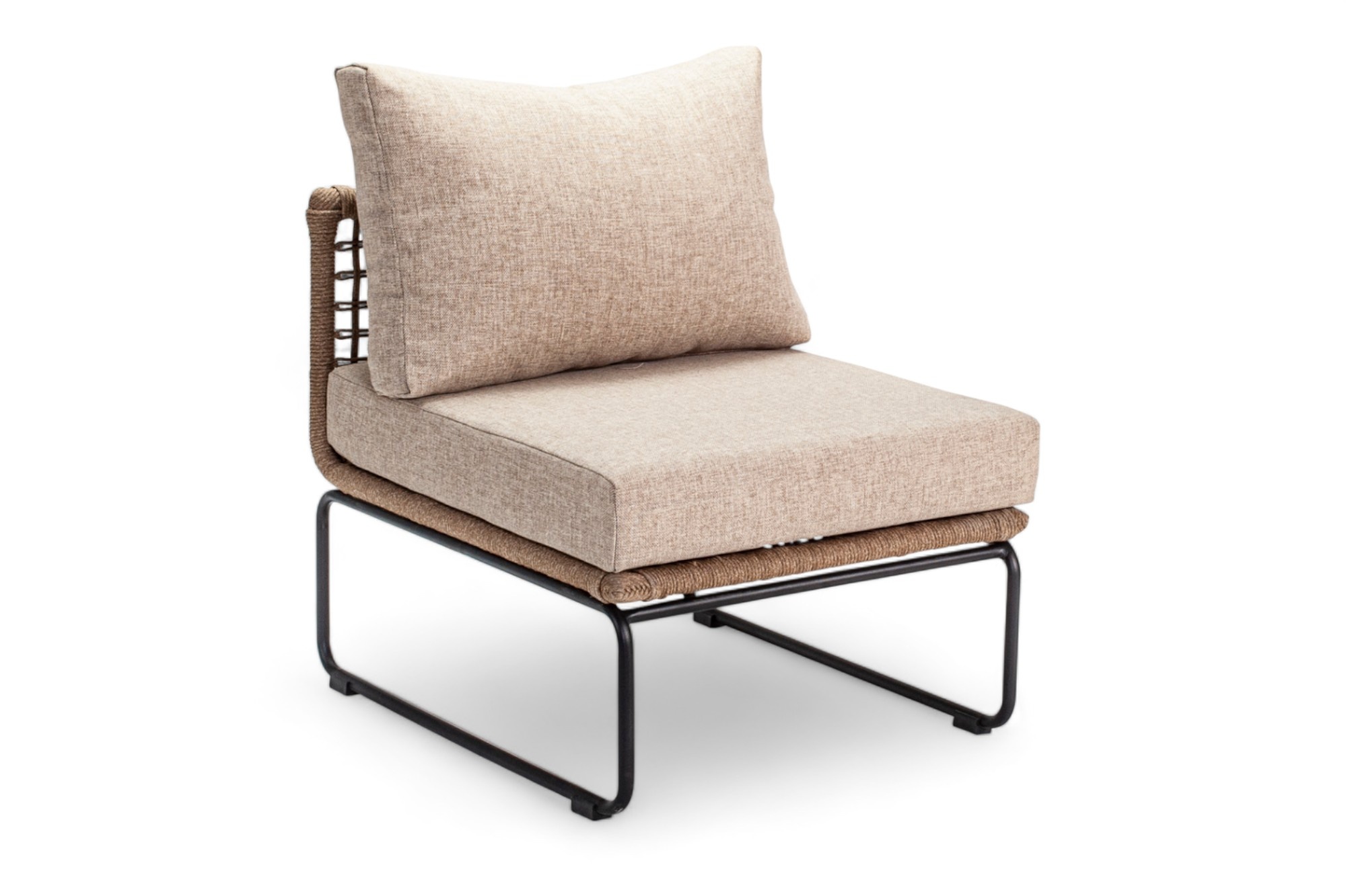 Loungeset / Hoekset Knox Taupe inclusief Hocker