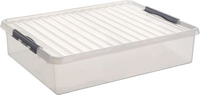 Sunware Q-line Opbergbox 60 liter Transparant - 80 x 50 x H18 cm 1090099