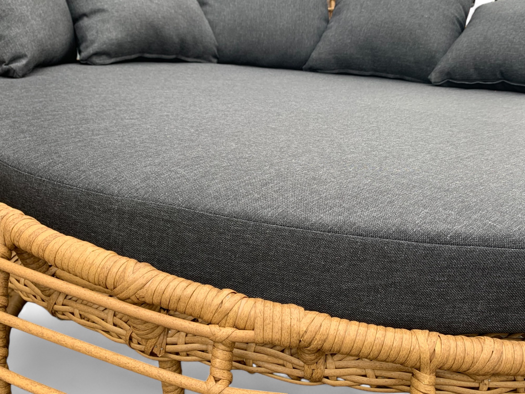 Loungebed Torano Bamboe - Rond Ligbed Ø170-180 cm