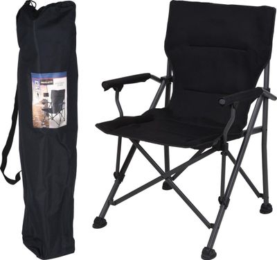 Redcliffs Campingstoel/Vouwstoel Zwart 1089839