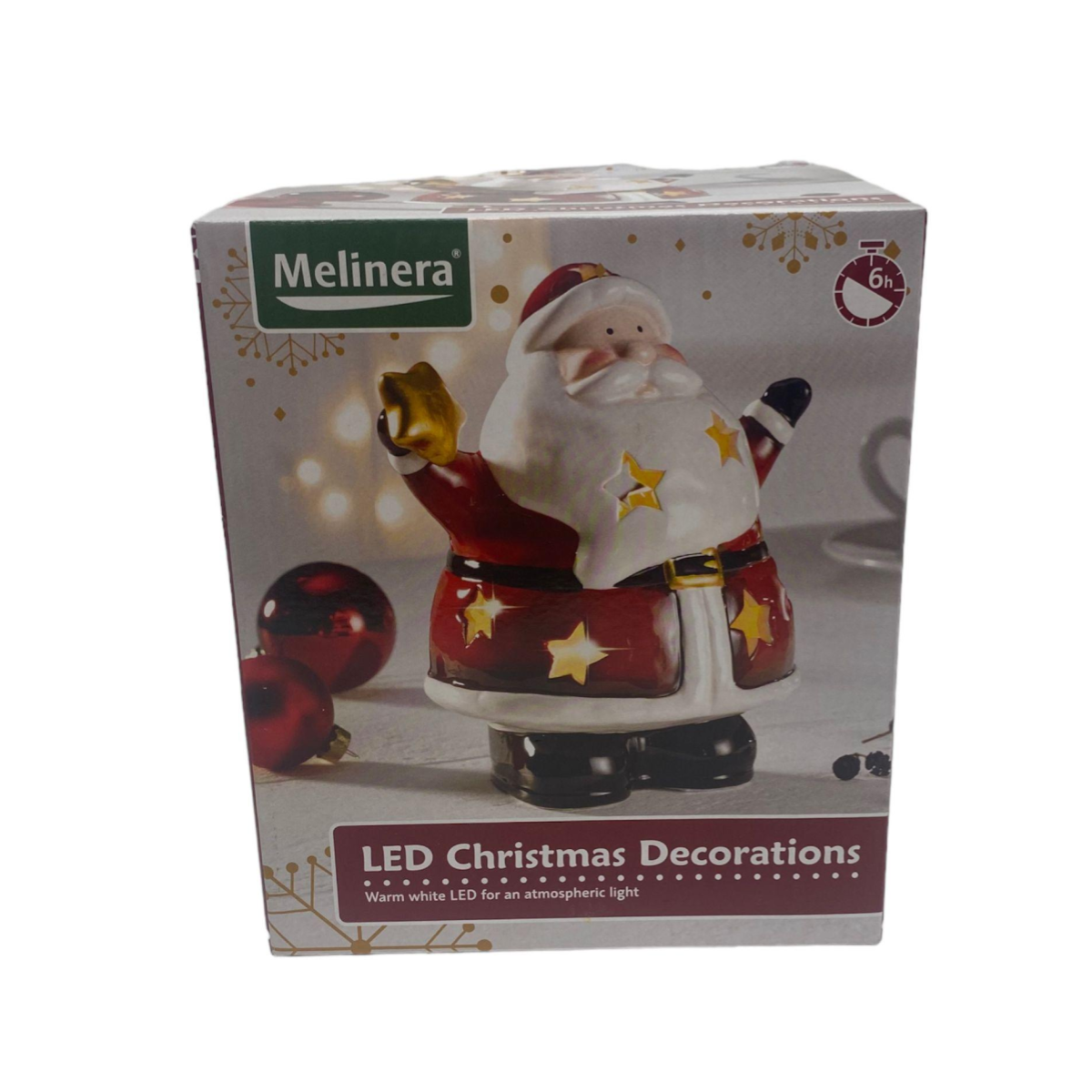 Melinera Decoratieve Kerstman met LED Warm Wit