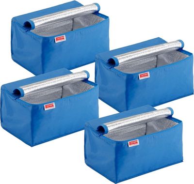 Sunware Square Koeltas Blauw voor vouwkrat 24 liter - Set van 4 stuks 1090055