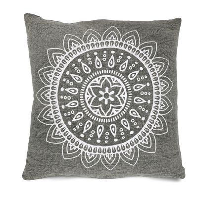 Sizo Handmade Kussen Mandala 45 x 45 cm - Grey 1089575