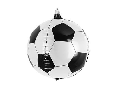Folieballon EK/WK Voetbal Zwart/Wit - 60 cm 1085727
