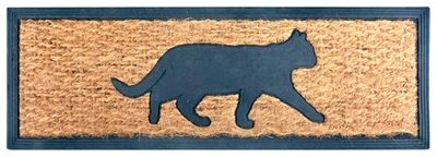 Deurmat Poes - Rubber/Kokosvezel - 25 x 75 cm 1086605