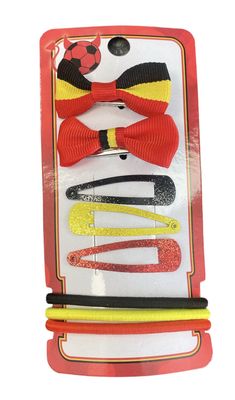 Haaraccessoires EK/WK Voetbal België 8-delig 1085697