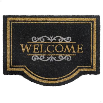 Deurmat Welcome 60 x 80 cm - Kokosmat - Zwart 1091061