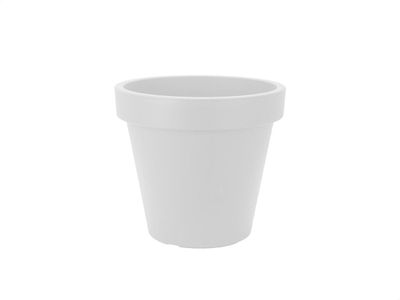 Kunststof Bloempot Wit Ø29 cm - Dubbelwandig - Hoogte 26 cm 1085624