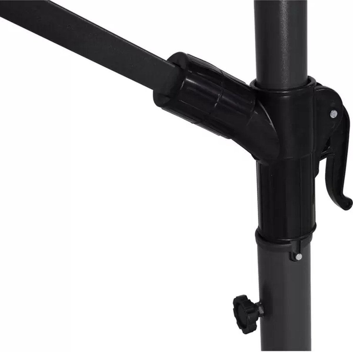 Zweefparasol Libra Grijs Ø300 cm - inclusief 4 parasoltegels Zweefparasol Libra Grijs Ø300 cm - inclusief 4 parasoltegels