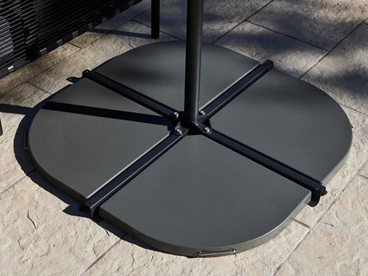 Zweefparasol Libra Grijs Ø300 cm - inclusief 4 parasoltegels Zweefparasol Libra Grijs Ø300 cm - inclusief 4 parasoltegels
