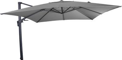 Zweefparasol VirgoFlex Grijs 300 x 300 cm - inclusief zware parasolvoet 1082782