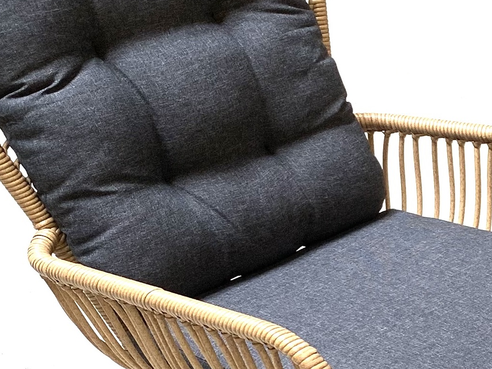 Loungestoel Dex met voetenbankje | Bamboe Loungestoel Dex met voetenbankje | Bamboe