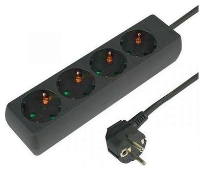 VB Extend 4-voudige Tafelcontactdoos 1.5 m/2500W/Zwart 1044119