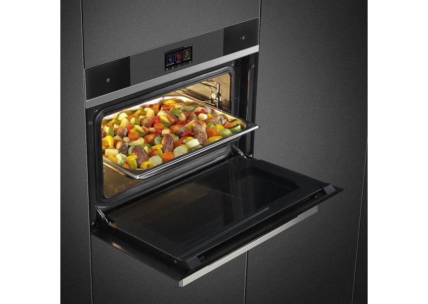 SMEG SF4104WVCPN Stoomoven 41L Zwart inbouw 45 cm A+ SMEG SF4104WVCPN Stoomoven 41L Zwart inbouw 45 cm A+