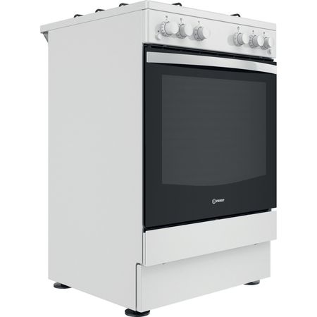 Indesit IS67G1PMW Gasfornuis 60 cm Vrijstaand Indesit IS67G1PMW Gasfornuis 60 cm Vrijstaand