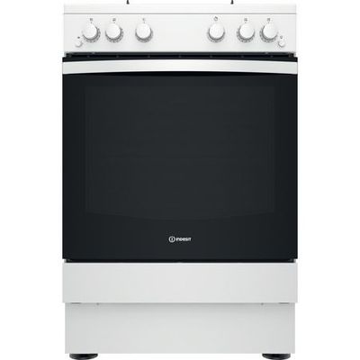 Indesit IS67G1PMW Gasfornuis 60 cm Vrijstaand IS67G1PMW