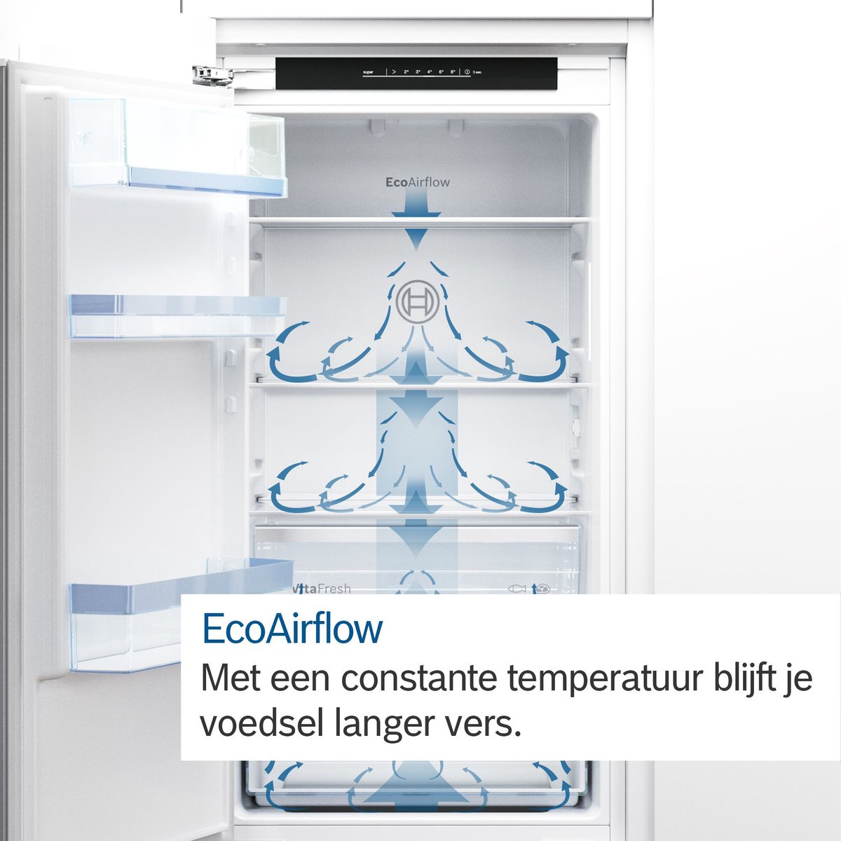 Bosch KIR21NSE0G Series 2 Inbouw Koelkast 88x56 cm Sleepdeur Bosch KIR21NSE0G Series 2 Inbouw Koelkast 88x56 cm Sleepdeur