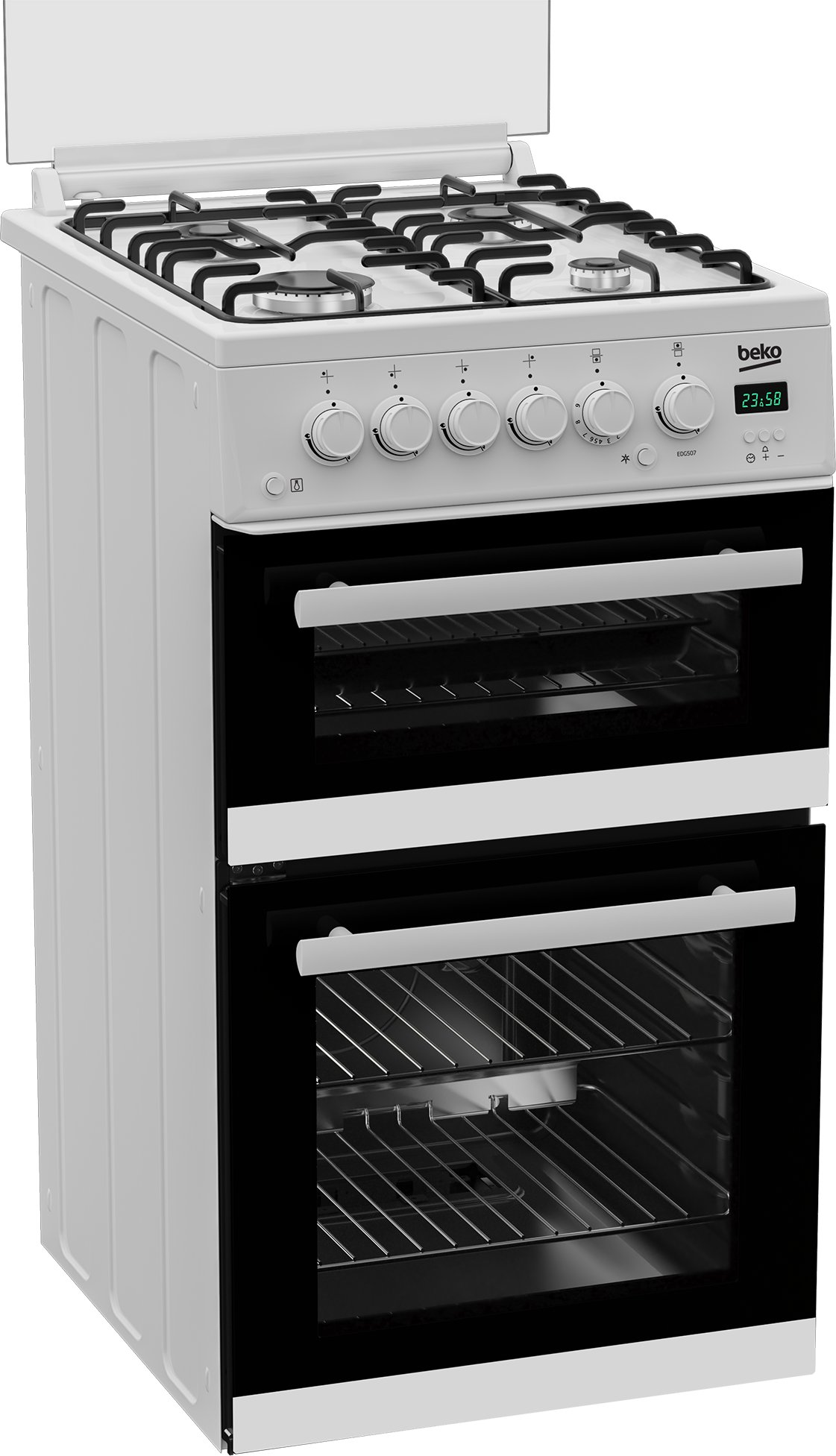 Beko EDG507W fornuis 50 cm Vrijstaande Gasfornuis Beko EDG507W fornuis 50 cm Vrijstaande Gasfornuis