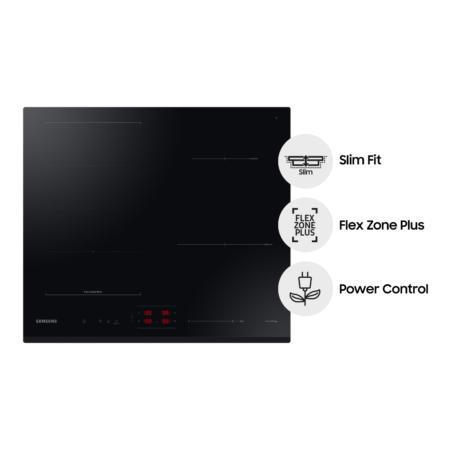 Samsung NZ64B6056GK Inductiekookplaat 60 cm Zwart Inbouw Samsung NZ64B6056GK Inductiekookplaat 60 cm Zwart Inbouw