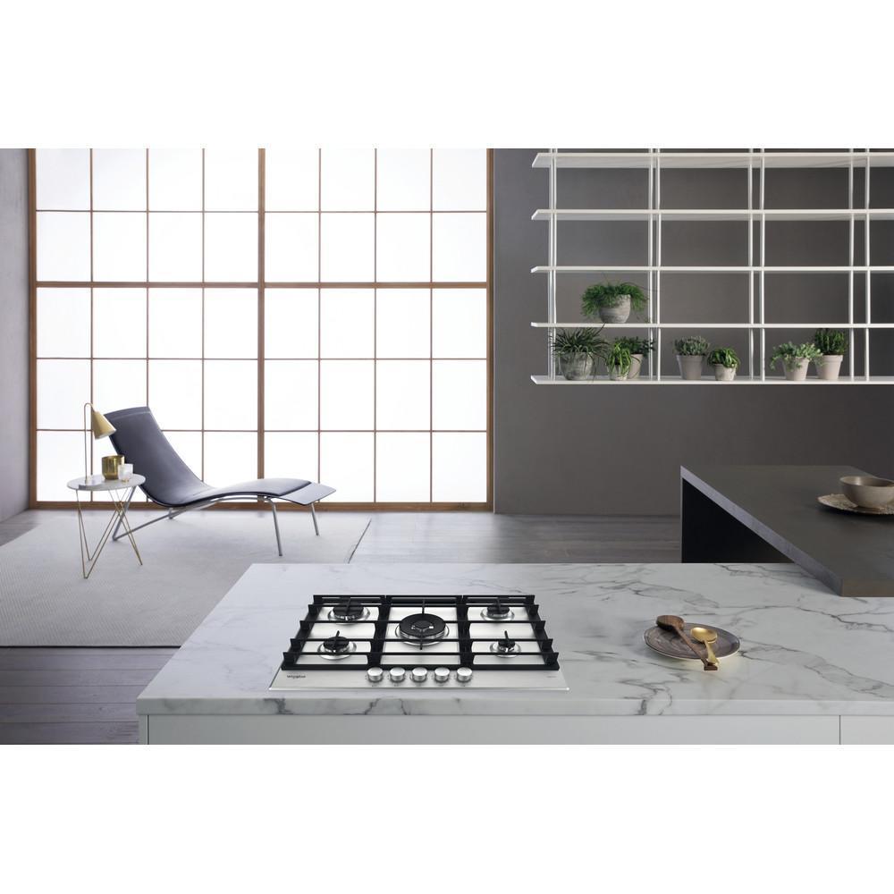 Whirlpool GMWL 758/IXL Gaskookplaat 75 cm 5 Branders Whirlpool GMWL 758/IXL Gaskookplaat 75 cm 5 Branders