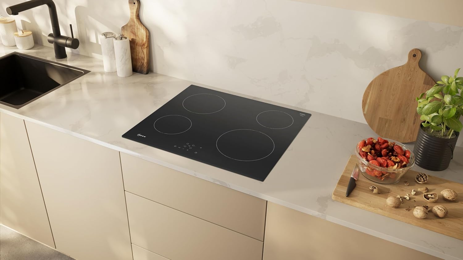 Neff T16NBE1L Elektrische Kookplaat 56 cm - Zwart Neff T16NBE1L Elektrische Kookplaat 56 cm - Zwart
