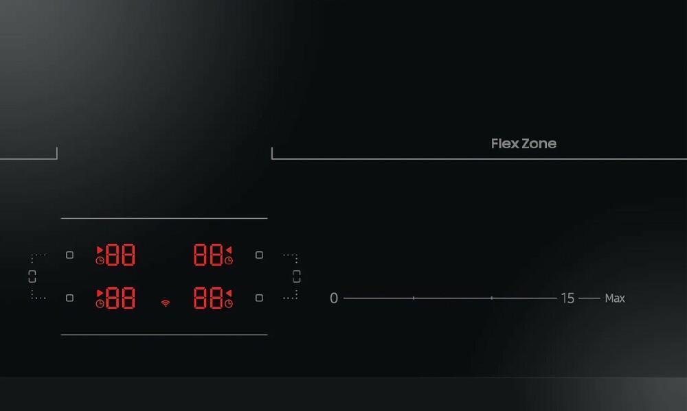 Samsung NZ64B5066KK/U1 Inductiekookplaat 60x59 cm Zwart Glas Samsung NZ64B5066KK/U1 Inductiekookplaat 60x59 cm Zwart Glas
