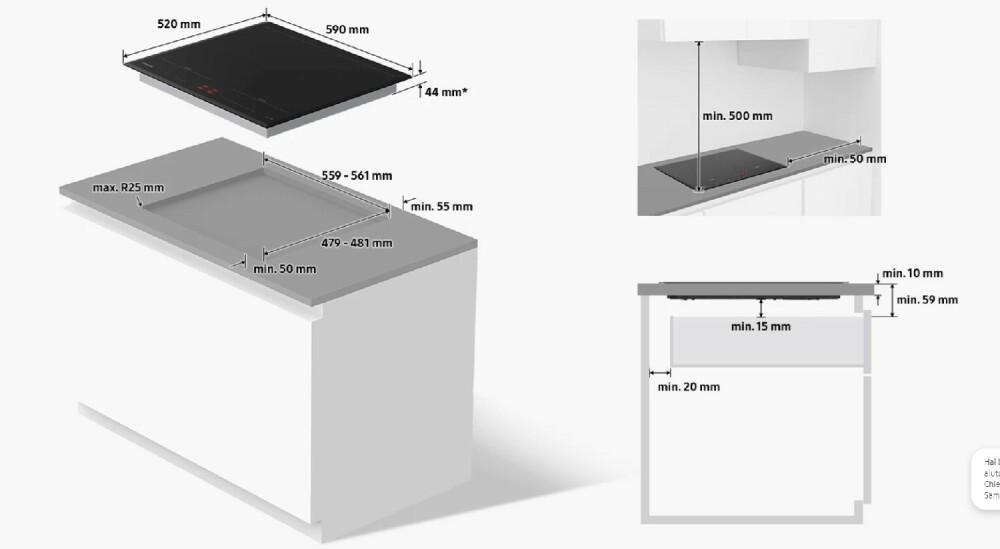 Samsung NZ64B5066KK/U1 Inductiekookplaat 60x59 cm Zwart Glas Samsung NZ64B5066KK/U1 Inductiekookplaat 60x59 cm Zwart Glas