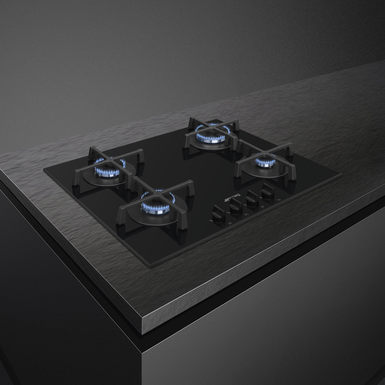 Smeg PV264B Kookplaat 60 cm - Zwart Metaal Smeg PV264B Kookplaat 60 cm - Zwart Metaal