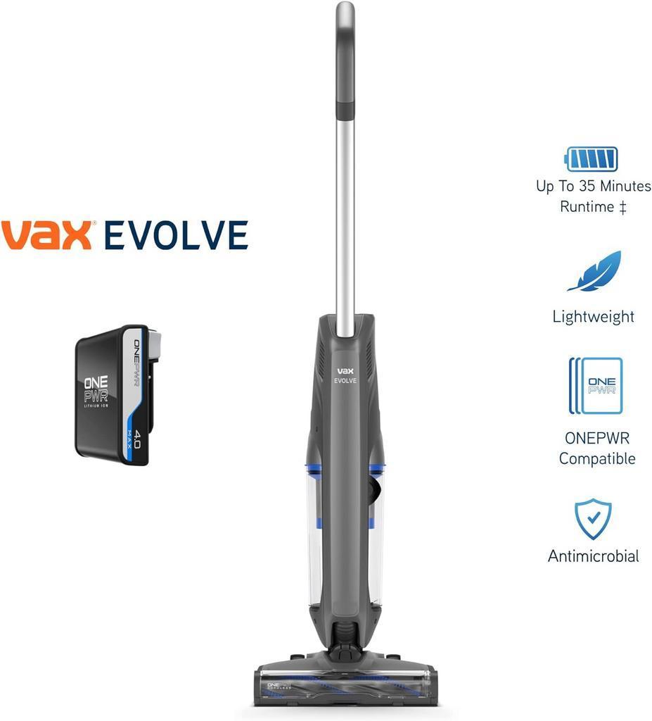 Vax Evolve CLSV-LXKS snoerloze staande stofzuiger 35 min. Vax Evolve CLSV-LXKS snoerloze staande stofzuiger 35 min.