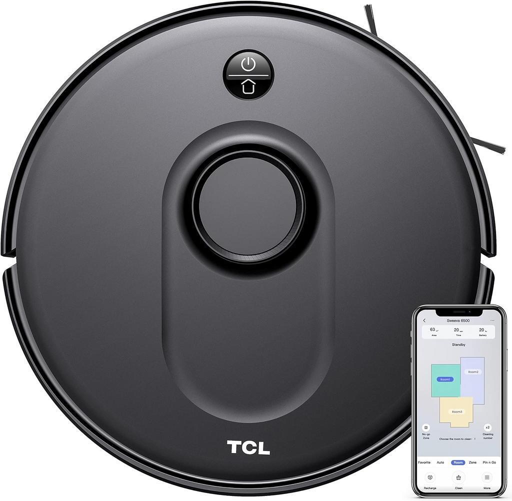 TCL Sweeva 6000 - Robotstofzuiger - Zwart - Wifi 2700Pa TCL Sweeva 6000 - Robotstofzuiger - Zwart - Wifi 2700Pa