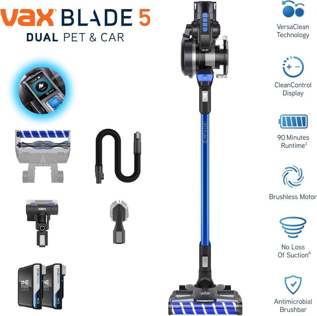 Vax Blade 5 CLSV-B5DC Dual Pet & Car Draadloze Stofzuiger Vax Blade 5 CLSV-B5DC Dual Pet & Car Draadloze Stofzuiger