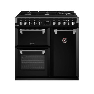 Stoves Richmond D900 DF GTG Deluxe 90 cm gasfornuis Zwart ST-DX-RICH-D900DF-GTG-BLACK